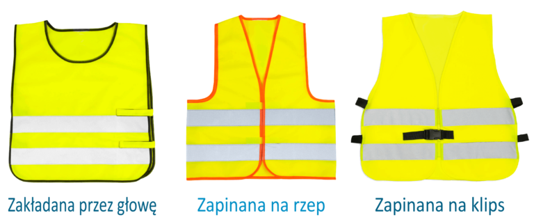 Bezpieczne żółte kamizelki odblaskowe dla dzieci na rower i wycieczkę szkolną