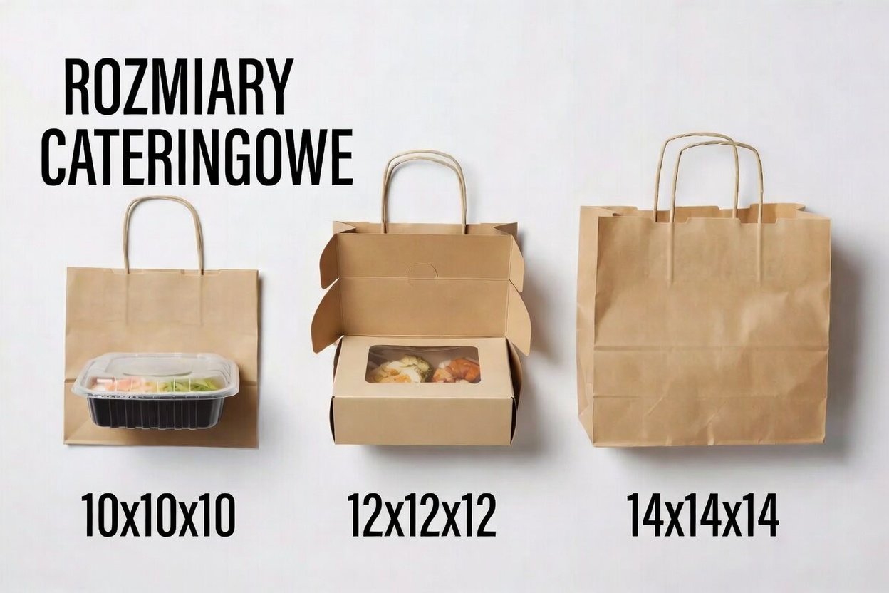 Porównanie rozmiarów – torby cateringowe