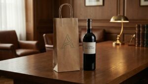 Eleganckie torby na wino z nadrukiem firmowym