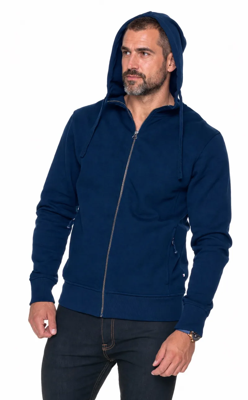 Bluza Crimson Cut Bison w kolorze granatowy — rozpinana premium