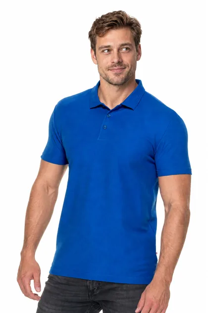 Koszulka polo z logo firmy — model Cotton Slim 200 (42254), dopasowany